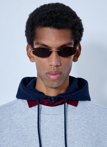 Balenciaga Nano D-Frame Sunglasses Silver bal0165031