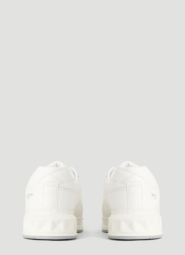 Valentino One-Stud Low-Top Sneakers White val0145064
