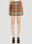Burberry Checked Pleated Skirt Black bur0253018