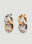 JW Anderson Chain Link Drop Earrings Black jwa0246015