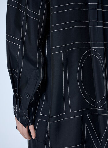 LN-CC® - Toteme: Classic Embroidered Shirt - Black Toteme Classic Embroidered Shirt Black tot0265013