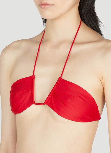 Ziah Neal Halter Bikini Top Red zia0253002