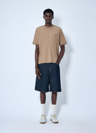 Stüssy Logo Motif T-Shirt Brown sts0160008
