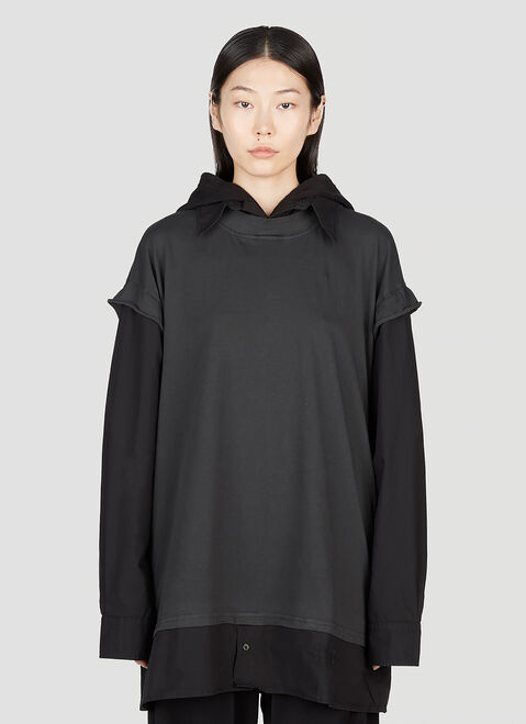 MM6 Maison Margiela Classic Collar Sweatshirt Blue mmm0253017