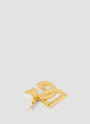 Dolce & Gabbana 로고 펜던트 클립 온 이어링 골드 dol0249105
