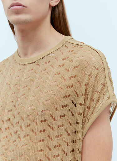 ロング丈レーストップ Dries Van Noten ロング丈レーストップ ベージュ dvn0154024