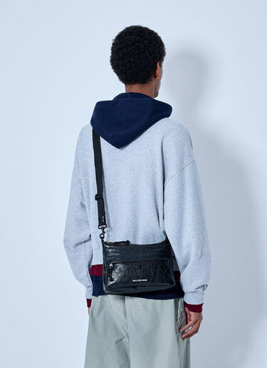 LN-CC® - Balenciaga: Explorer Double Pouch Messenger Bag - Black Balenciaga Explorer Double Pouch Messenger Bag Black bal0165018