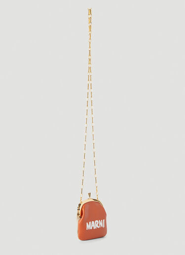 Marni Frame Chain Shoulder Bag Orange mni0245039