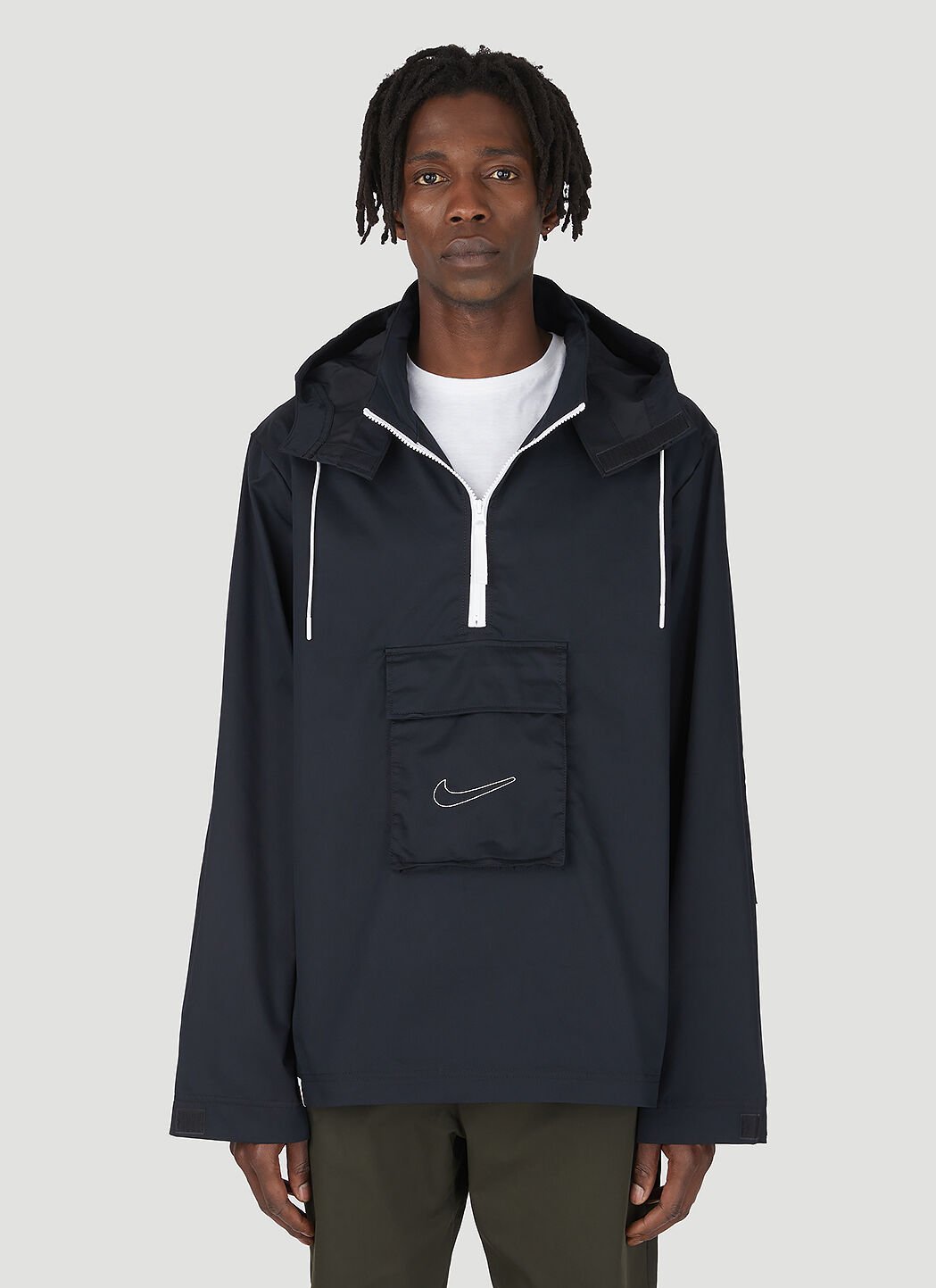 Waffle Anorak Pullover Jacket