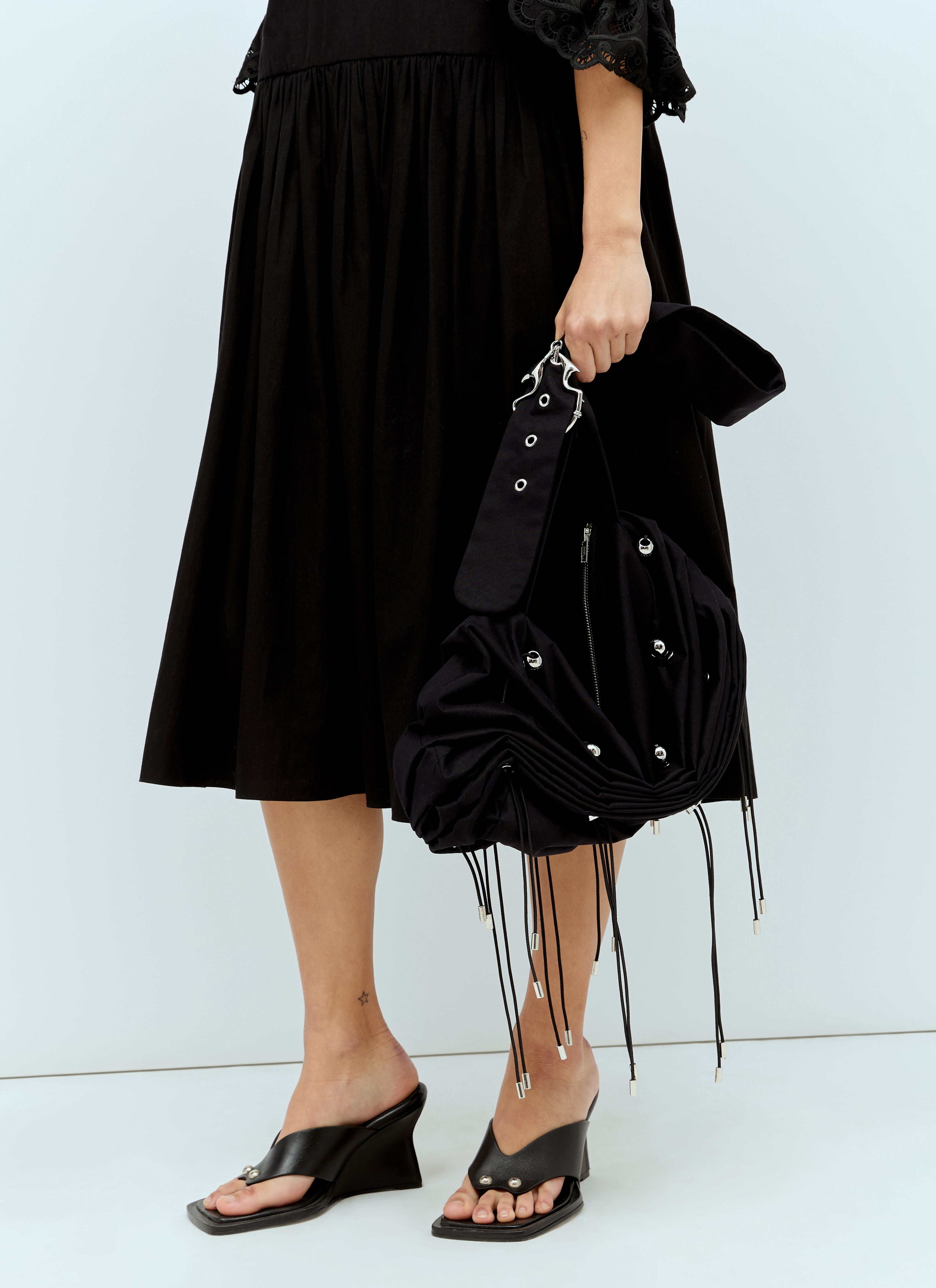 Chopova Lowena Women's' Scrunch Shoulder Bag in Black | LN-CC®