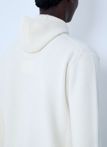 フェルトウールのフード付きセーター Moncler + Jil Sander フェルトウールのフード付きセーター ホワイト mjl0162005