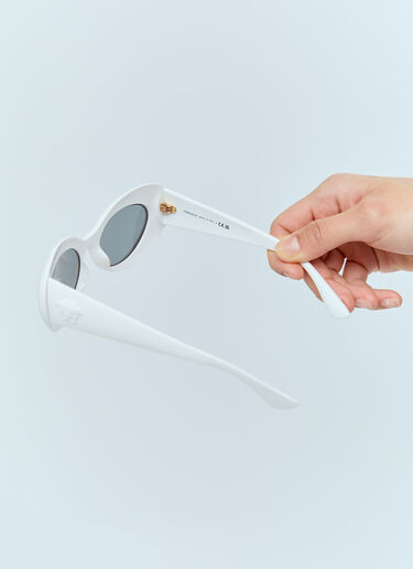 Versace Oval Cat-Eye Sunglasses White lxv0255001