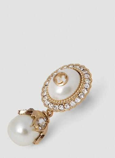 Gucci Interlocking G Pearl Earrings Silver guc0253164