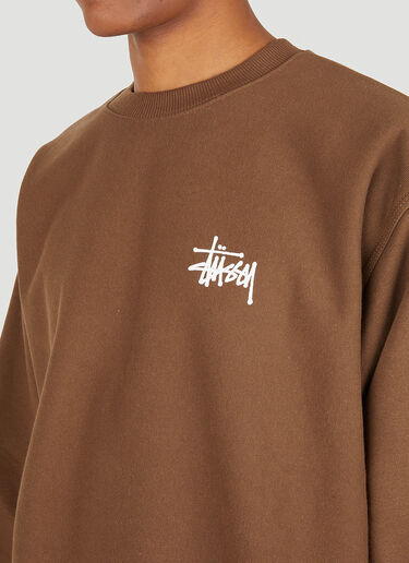Stüssy Basic Logo Sweatshirt Brown sts0347018