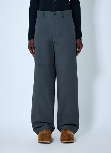 Wide-Leg High-Rise Trousers Dries Van Noten Wide-Leg High-Rise Trousers Grey dvn0163012