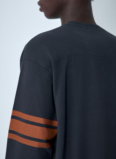 Stüssy Stripe Logo Motif Sweatshirt Black sts0162011