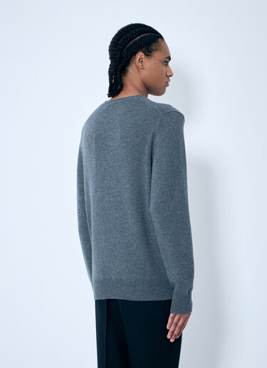 Gucci Logo Embroidered Sweater Grey guc0159038