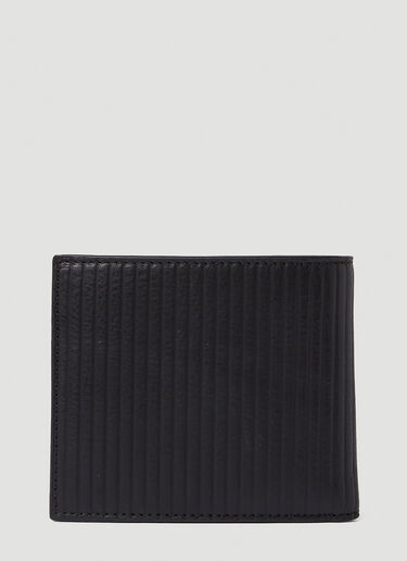 Vivienne Westwood Ribbed Bi Fold Wallet Black vvw0150027