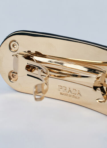 Prada Re-Nylon Hair Clip Black pra0260042