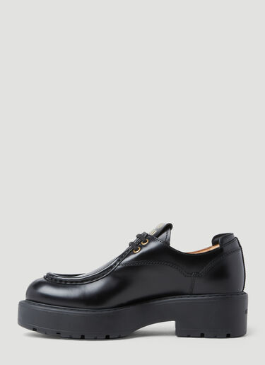 Logo Lace-up Shoes Miu Miu Logo Lace-up Shoes Black miu0254033