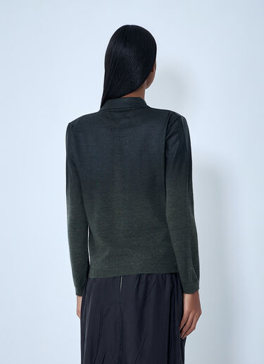 Maison Margiela Button-Up Knit Cardigan Green mla0264004