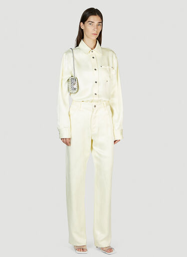 Bottega Veneta Satin Shirt Yellow bov0251119