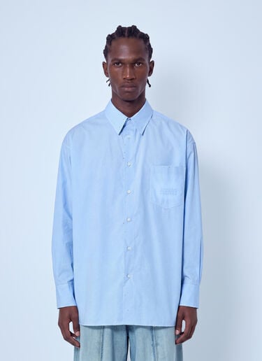 MM6 Maison Margiela Classic Cotton Poplin Shirt Light Blue mmm0165005
