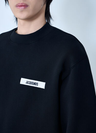 Jacquemus Le Camionneur Gros Grain Sweatshirt Black jac0164027