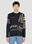 Marine Serre Patchwork Long Sleeve T-Shirt Green mrs0152001