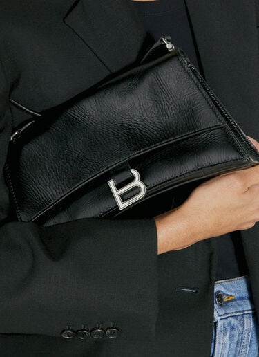 Balenciaga Crush Small Sling Shoulder Bag Black bal0254073