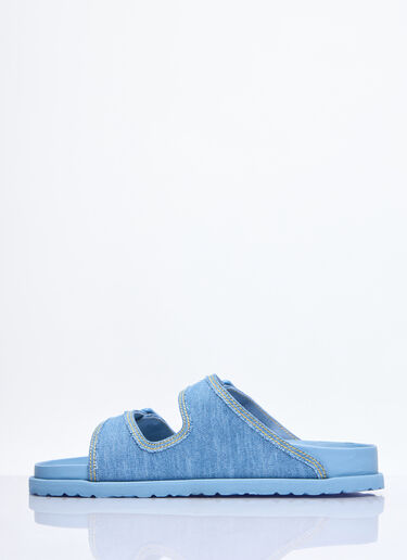 Birkenstock 1774 Arizona Stone Washed Denim Sandals Blue brs0158001