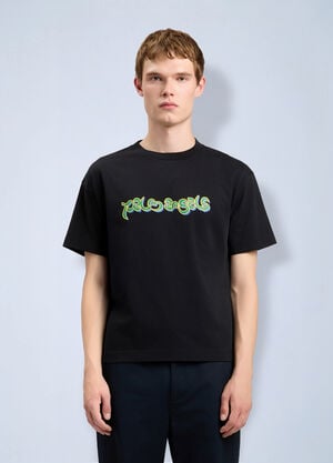 Palm Angels Thai Logo T-Shirt Black pma0164031