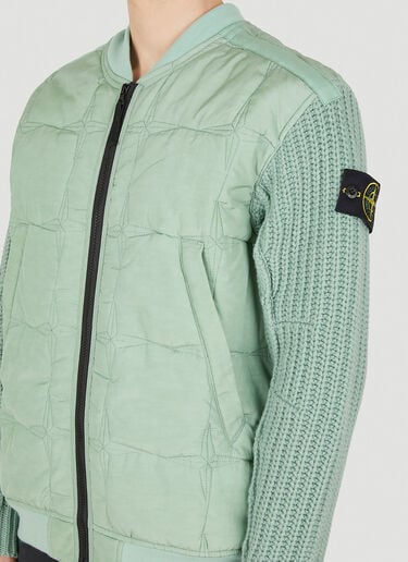 Stone Island Compass Patch Bomber Jacket Green sto0150008