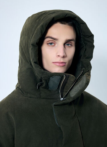 Entire Studios MML Hooded Puffer Jacket Green ent0158011