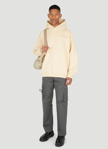 Marni Flower-Print Hooded Sweatshirt Yellow mni0147006