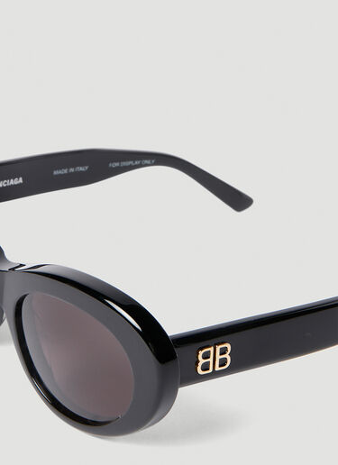 Balenciaga Monaco Round Sunglasses Black bcs0253006