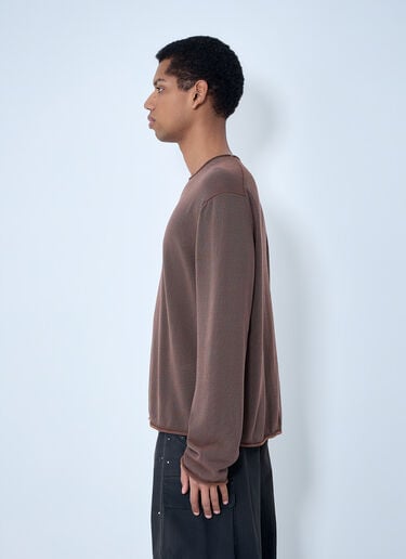 Our Legacy Rigid Popover Sweater Brown our0164028