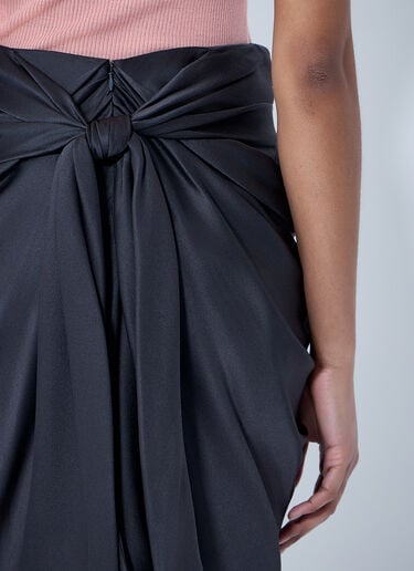 Chloé Draped Knot Detail Skirt Black chl0264008