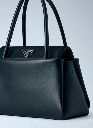 LN-CC® - Prada: Passage Small Handbag with Re-Nylon Flap - Black Prada Passage Small Handbag with Re-Nylon Flap Black pra0265024