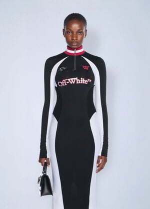 Off-White Tech Jersey Midi Dress Black ofw0262081