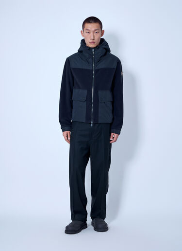 LN-CC® - Moncler Grenoble: Polartec® Zip-Up Hoodie - Black Moncler Grenoble Polartec® Zip-Up Hoodie Black mog0165002