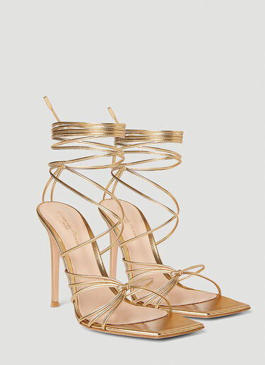 Gianvito Rossi Sylvie High Heel Sandals Gold gia0252005