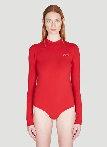Kirin Open-Back Bodysuit Red kir0240007