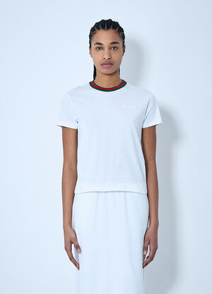 Gucci Web Trim T-Shirt Blue guc0259001
