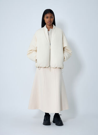 Panelled Wool-Blend Maxi Skirt Moncler + Jil Sander Panelled Wool-Blend Maxi Skirt White mjl0262003