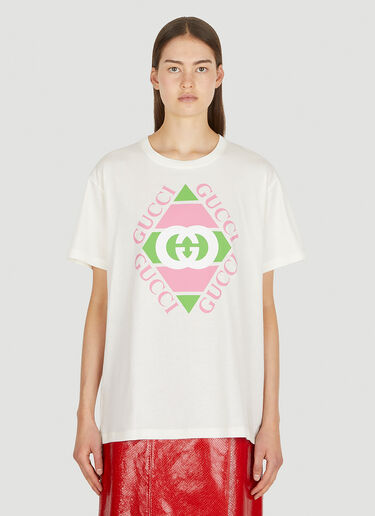 Gucci 徽标印花T恤 白色 guc0251057