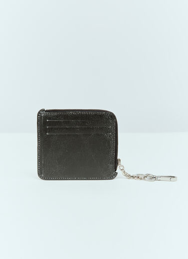 Acne Studios Zip Leather Wallet Black acn0156026