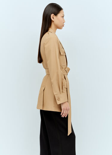 Max Mara Multiple Pocket Jacket Brown max0256073