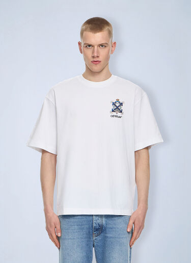 LN-CC® - Off-White: Jewel Arrow Skate T-shirt - White Off-White Jewel Arrow Skate T-shirt White ofw0164102