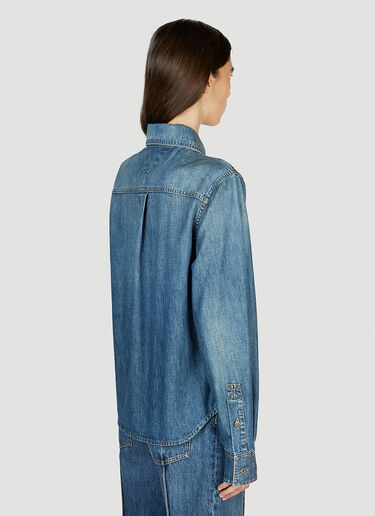 Bottega Veneta Medium Wash Denim Shirt Blue bov0251103